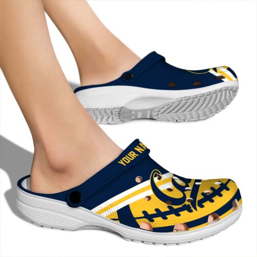 custom california golden bears football motif clog fashion forward