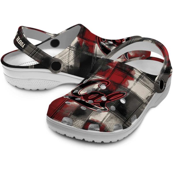 custom california golden bears plaid fusion clog high quality