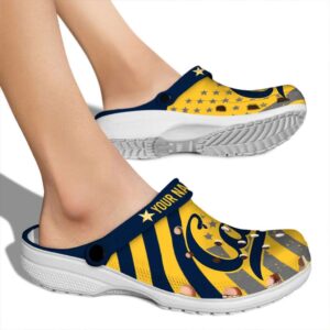 custom california golden bears star spangled graphic clog fashion forward
