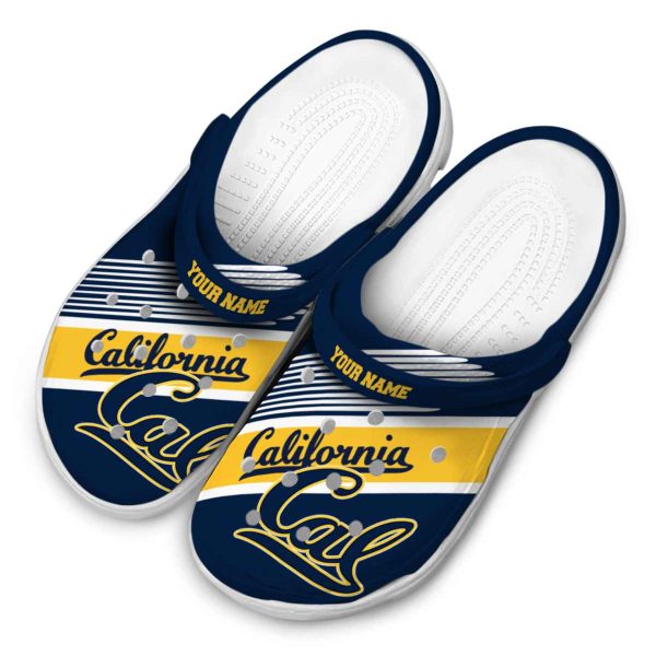 custom california golden bears vibrant dual tone clog latest model
