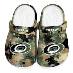 custom carolina hurricanes camouflage craze clog best selling