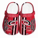 custom carolina hurricanes contrasting stripes clog best selling