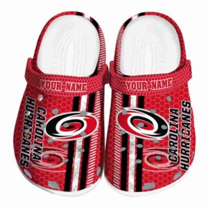 custom carolina hurricanes contrasting stripes clog best selling