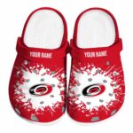 custom carolina hurricanes splatter background clog best selling