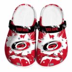 custom carolina hurricanes splatter pattern clog best selling