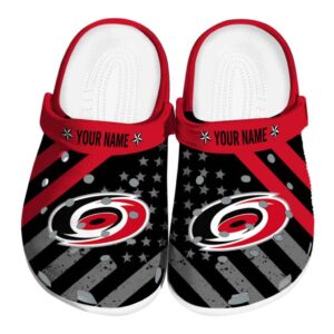 custom carolina hurricanes star spangled graphic clog best selling
