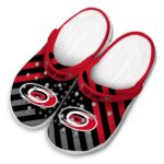 custom carolina hurricanes star spangled graphic clog best selling