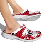 custom carolina hurricanes zigzag paint burst clog best selling