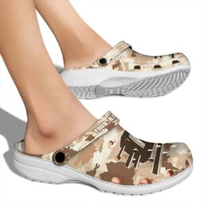 custom central michigan chippewas desert camo clog fashion forward