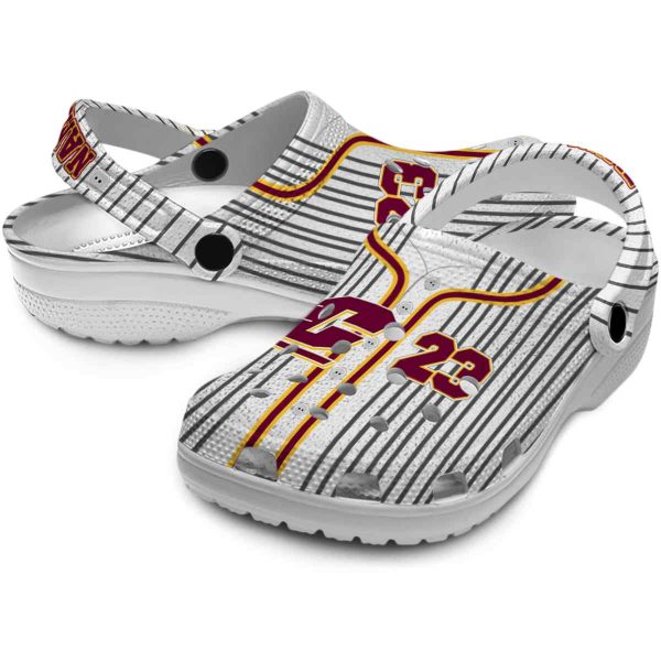 custom central michigan chippewas pinstripe pattern clog high quality