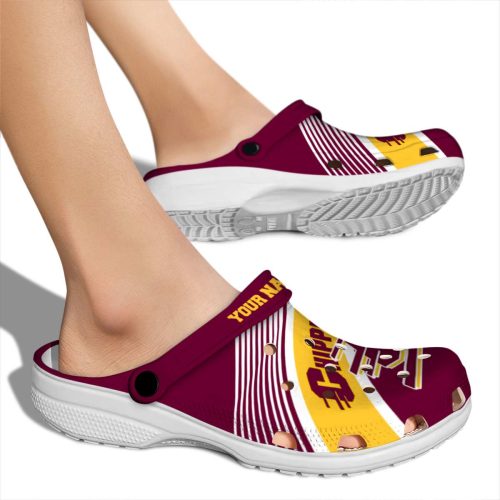 custom central michigan chippewas vibrant dual tone clog fashion forward