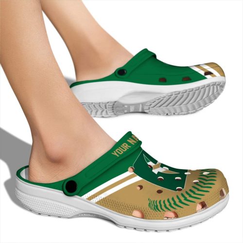 custom charlotte 49ers baseball motif clog fashion forward