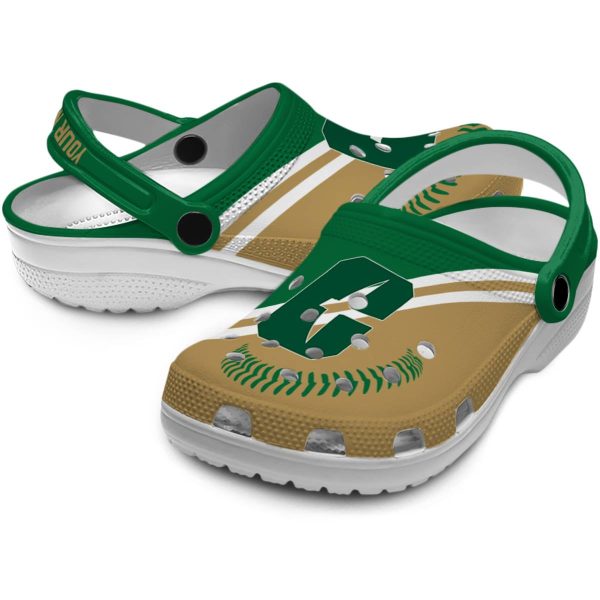 custom charlotte 49ers baseball motif clog high quality