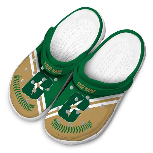 custom charlotte 49ers baseball motif clog latest model
