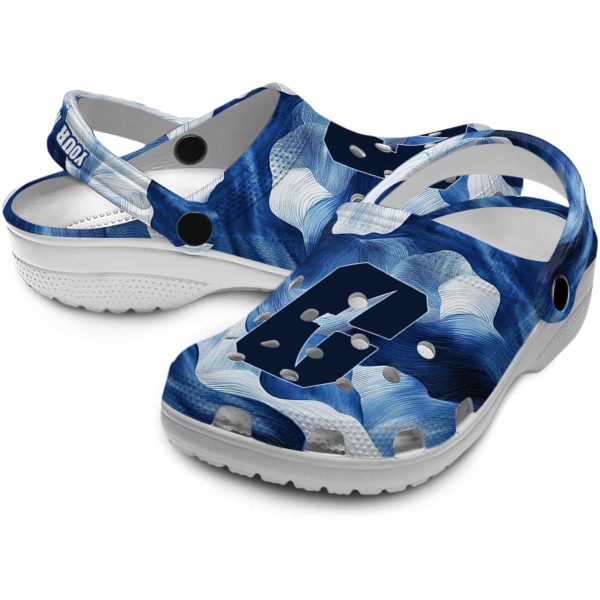 custom charlotte 49ers ocean waves clog high quality