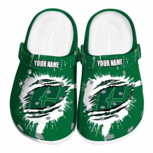 custom charlotte 49ers splash motif background clog best selling