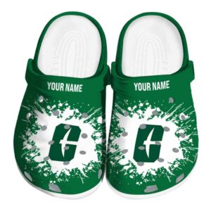 custom charlotte 49ers splatter background clog best selling