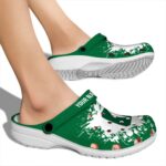 custom charlotte 49ers splatter background clog best selling