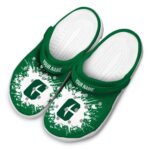 custom charlotte 49ers splatter background clog best selling