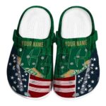 custom charlotte 49ers star spangled side pattern clog best selling