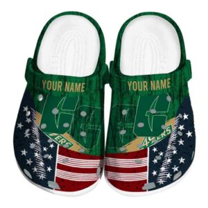 custom charlotte 49ers star spangled side pattern clog best selling