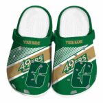 custom charlotte 49ers vibrant dual tone clog best selling
