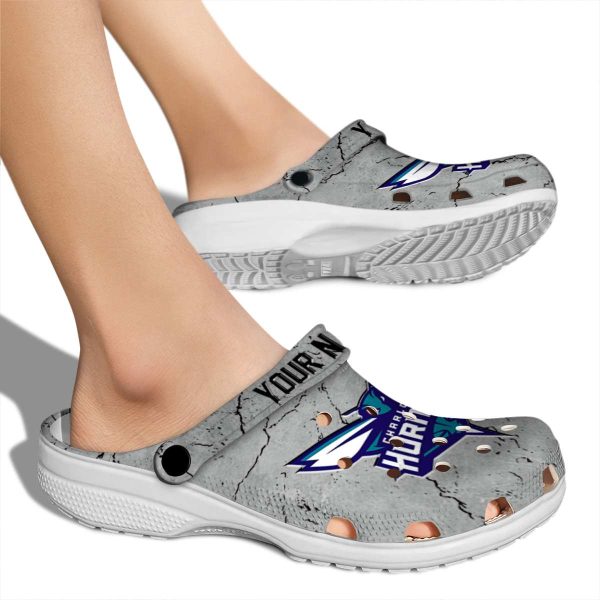 custom charlotte hornets cracked texture clog fashion forward