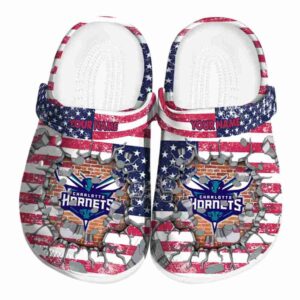 custom charlotte hornets freedom splinter clog best selling