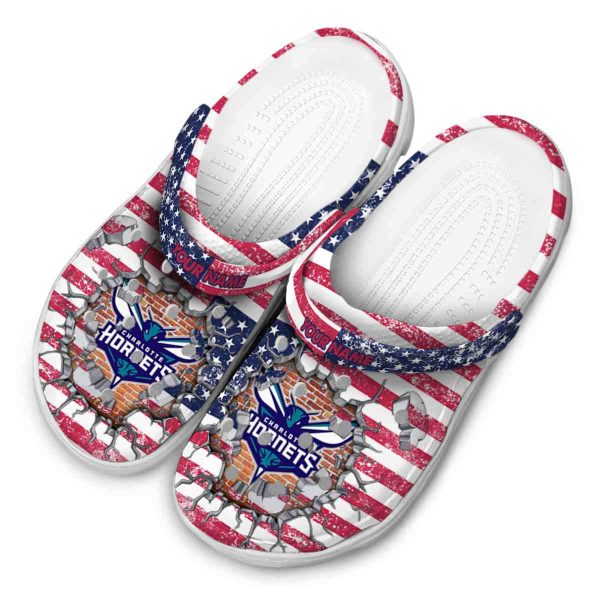 custom charlotte hornets freedom splinter clog latest model