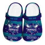 custom charlotte hornets paint splatter graphics clog best selling