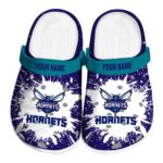 custom charlotte hornets splash art clog best selling