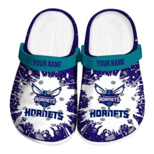 custom charlotte hornets splash art clog best selling