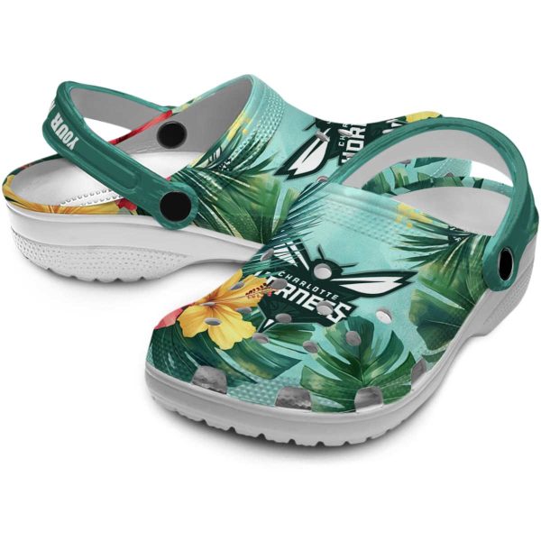 custom charlotte hornets tropical vibes clog high quality