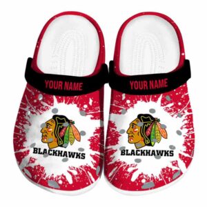 custom chicago blackhawks splash art clog best selling