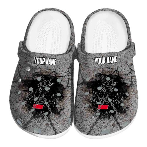 custom cincinnati bearcats cracked ground texture clog best selling
