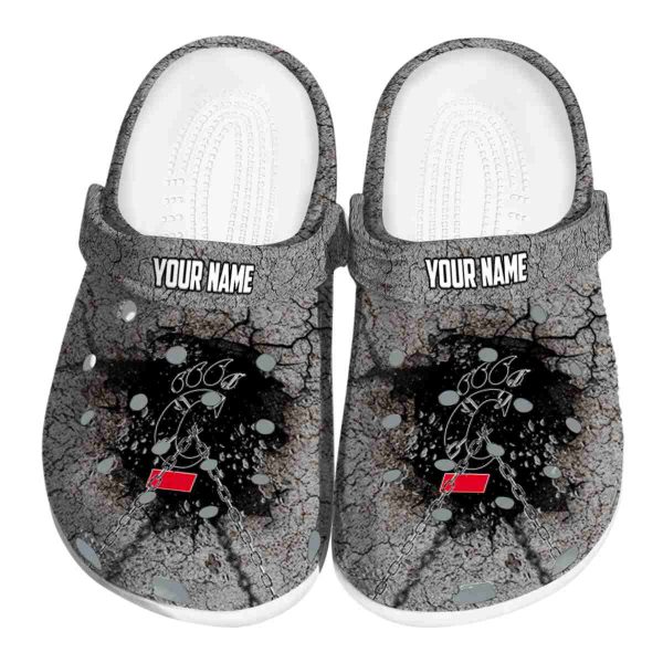 custom cincinnati bearcats cracked ground texture clog best selling
