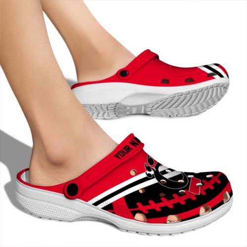 custom cincinnati bearcats football motif clog fashion forward