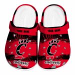 custom cincinnati bearcats paint splatter graphics clog best selling