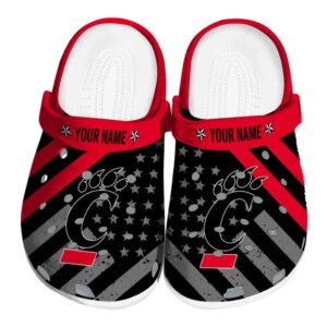 custom cincinnati bearcats star spangled graphic clog best selling