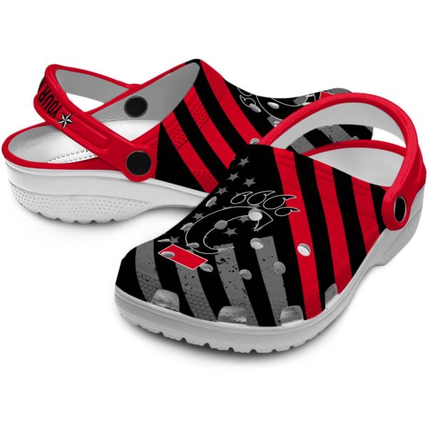 custom cincinnati bearcats star spangled graphic clog high quality