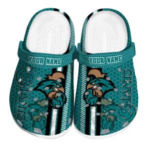 custom coastal carolina chanticleers contrasting stripes clog best selling
