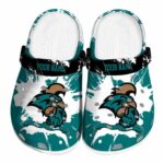 custom coastal carolina chanticleers splatter pattern clog best selling