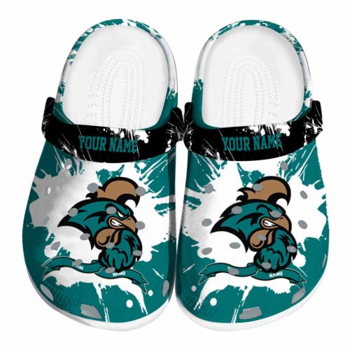 custom coastal carolina chanticleers splatter pattern clog best selling