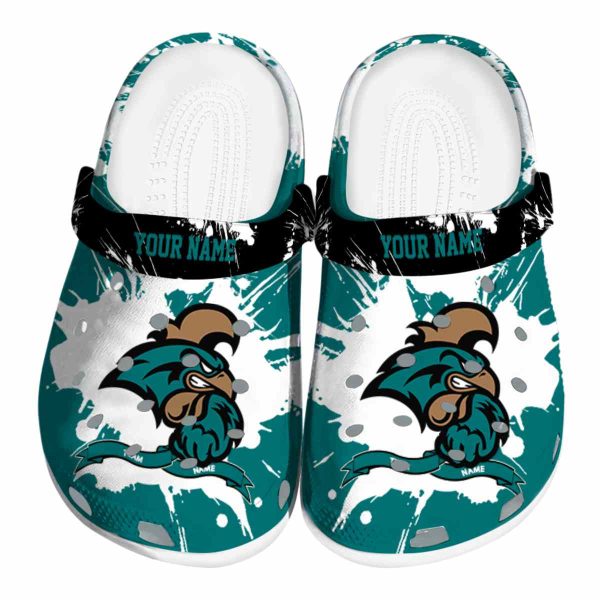 custom coastal carolina chanticleers splatter pattern clog best selling
