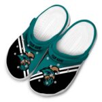 custom coastal carolina chanticleers striped accents clog best selling