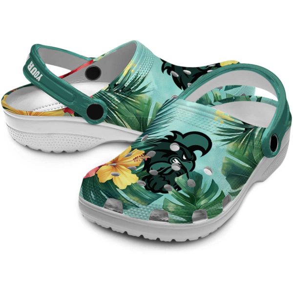 custom coastal carolina chanticleers tropical vibes clog high quality