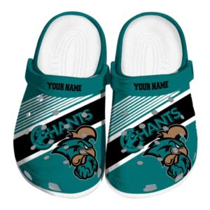 custom coastal carolina chanticleers vibrant dual tone clog best selling