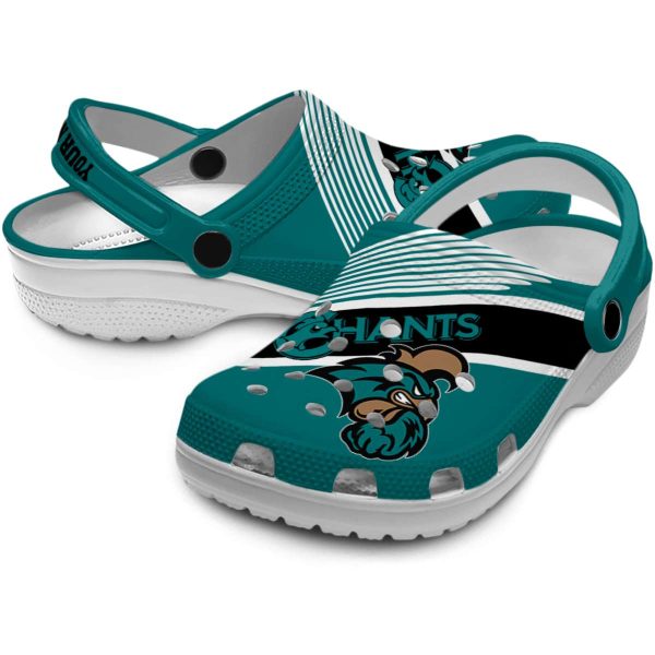 custom coastal carolina chanticleers vibrant dual tone clog high quality