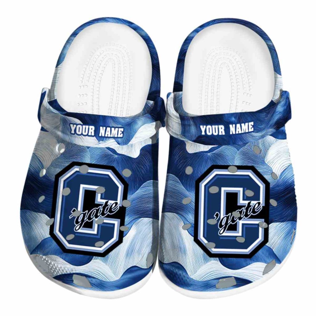 Custom Colgate Raiders Ocean Waves Clog - VivaCrocs