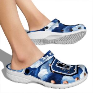 custom colgate raiders ocean waves clog fashion forward